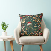 Luxury Christmas Pattern Decorative Throw Pillow クッション (椅子)