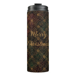 Luxury, Christmas Pattern, Gold Merry Christmas  タンブラー