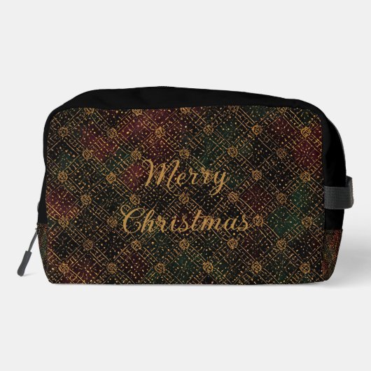 Luxury, Christmas Pattern, Gold Merry Christmas ドップキット (裏面)