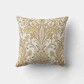 Luxury, Classic,Elegant,Gold Beige Pattern クッション (裏面)