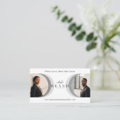 Luxury Classy Dual Agent Professional Real Estate 名刺 (スタンド正面)