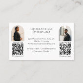 Luxury Classy Dual Agent Professional Real Estate 名刺 (裏面)