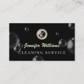 Luxury cleaning mop logo cleaner 名刺 (正面)