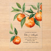 Luxury Clear Acrylic Citrus  アクリル招待状 (正面)