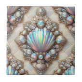 Luxury Coastal Decor | Diamonds and Seashells  タイル (正面)