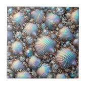 Luxury Coastal Decor | Diamonds and Seashells  タイル (正面)