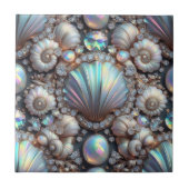 Luxury Coastal Decor | Diamonds and Seashells  タイル (正面)