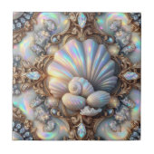 Luxury Coastal Decor | Diamonds and Seashells  タイル (正面)
