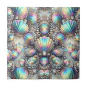 Luxury Coastal Decor | Diamonds and Seashells  タイル (正面)