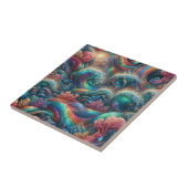 Luxury Coastal Living | Coral Reef Ocean Waves タイル (側面)