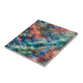 Luxury Coastal Living | Coral Reef Ocean Waves タイル (側面)