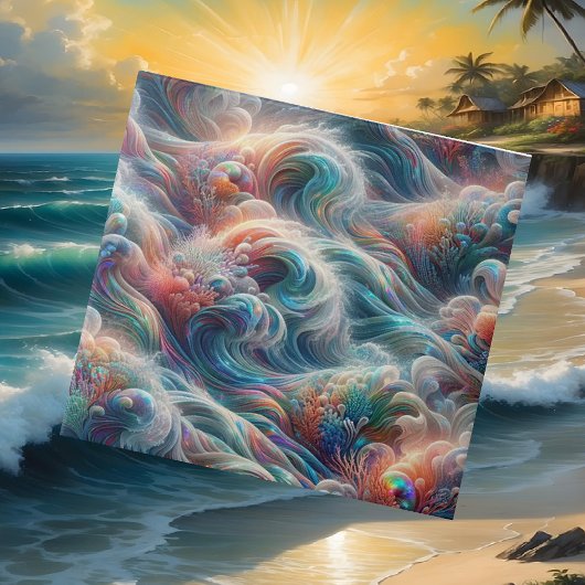 Luxury Coastal Living | Coral Reef Ocean Waves タイル