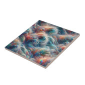 Luxury Coastal Living | Coral Reef Ocean Waves タイル (側面)