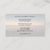 Luxury Coastal Real Estate Agent 名刺 (裏面)