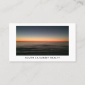 Luxury Coastal Real Estate Agent 名刺 (正面)