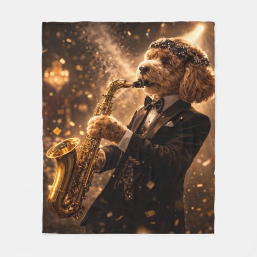 Luxury Cockapoo Blanket | home decor gift フリースブランケット (正面)