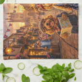 Luxury Cockapoo Canterbury kitchen キッチンタオル (折り畳み)