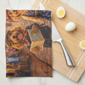 Luxury Cockapoo Canterbury kitchen キッチンタオル (四つ折り)