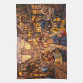 Luxury Cockapoo Canterbury kitchen キッチンタオル (縦)