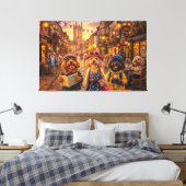 Luxury Cockapoo Canterbury Wall Art Canvas キャンバスプリント (インサイチュ (寝室))