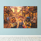 Luxury Cockapoo Canterbury Wall Art Canvas キャンバスプリント (インサイチュ (ウッドフロア))