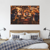 Luxury Cockapoo Jazz Band Wall Art Canvas Print キャンバスプリント (インサイチュ (寝室))