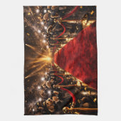 Luxury Cockapoo Red Carpet  キッチンタオル (縦)