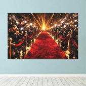 Luxury Cockapoo Red Carpet Canvas – Celebrity Dog キャンバスプリント (インサイチュ (ウッドフロア))