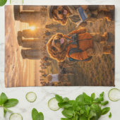 Luxury Cockapoo Stonehenge  キッチンタオル (折り畳み)