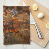 Luxury Cockapoo Stonehenge  キッチンタオル (四つ折り)