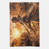 Luxury Cockapoo Venice Gondola  キッチンタオル (縦)