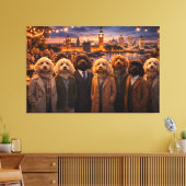 Luxury Cockapoo Wall Art – London Evening Art キャンバスプリント (インサイチュ (リビング))