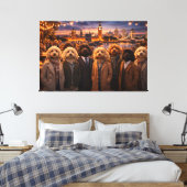 Luxury Cockapoo Wall Art – London Evening Art キャンバスプリント (インサイチュ (寝室))