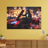 Luxury Cockapoo Wall Art – Monaco High Life  キャンバスプリント (インサイチュ (リビング))