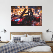 Luxury Cockapoo Wall Art – Monaco High Life  キャンバスプリント (インサイチュ (寝室))