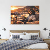 Luxury Cockapoo Wall Art – Monaco Yacht Lifestyle  キャンバスプリント (インサイチュ (寝室))