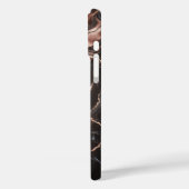 Luxury Copper & Black Marble Case - Elegant Fluid  Case-Mate iPhoneケース (裏面 / 左)