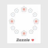 Luxury Cosmic Star Galaxy Wrapping Paper. シール (シート)