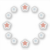 Luxury Cosmic Star Galaxy Wrapping Paper. シール (正面)