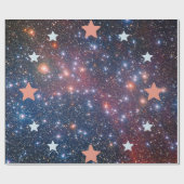Luxury Cosmic Star Galaxy Wrapping Paper. ラッピングペーパー (フラット)