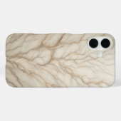 Luxury Creamy Beige Marble Case Elegant Tree-Like Case-Mate iPhoneケース (裏面 (横))