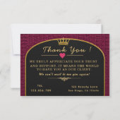 Luxury Crocodile Leather Thank You Card サンキューカード (裏面)