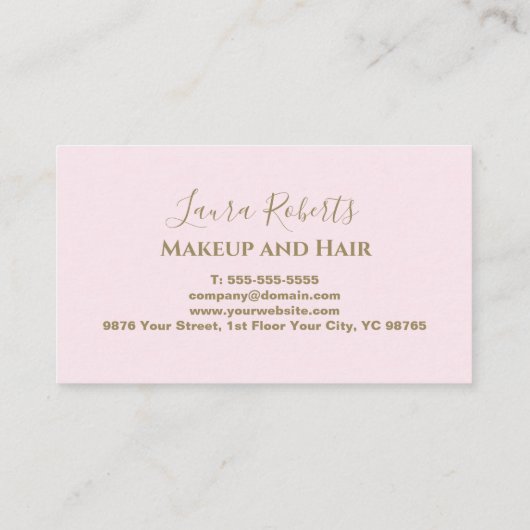 Luxury Crown Pattern Pink 予約カード (裏面)