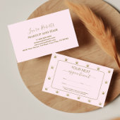 Luxury Crown Pattern Pink 予約カード