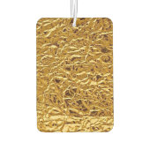 Luxury Crumpled Gold Foil Texture Elegant Metallic カーエアーフレッシュナー (裏面)