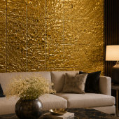 Luxury Crumpled Gold Foil Texture Elegant Metallic タイル