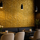 Luxury Crumpled Gold Foil Texture Elegant Metallic タイル