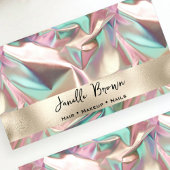 Luxury Crumpled Holographic Foil 名刺