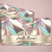 Luxury Crumpled Holographic Foil 名刺