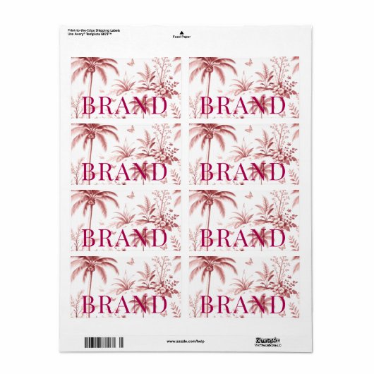 Luxury Custom Logo for labels |fancy  Boutiq ラベル (フルシート)